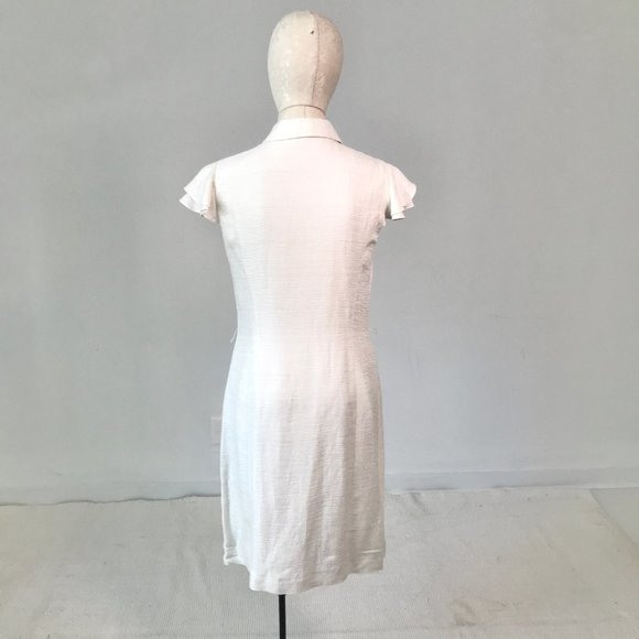 Antonio Melani 6 Metallic Button Down Dress White - Picture 11 of 15